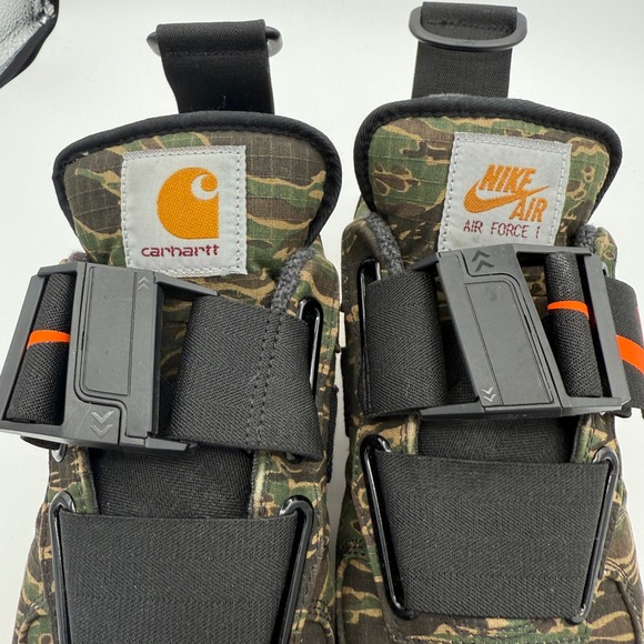 Nike Air Force 1 One Utility Carhartt WIP Tiger Camo Gum Bottom Sneakers - Picture 3 of 6